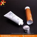 135g screen printing white and gold aluminum cosmetic tube